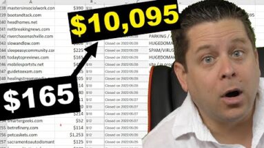 $10,095 From A $165 Domain Name Investment? Easy Side Hustle!