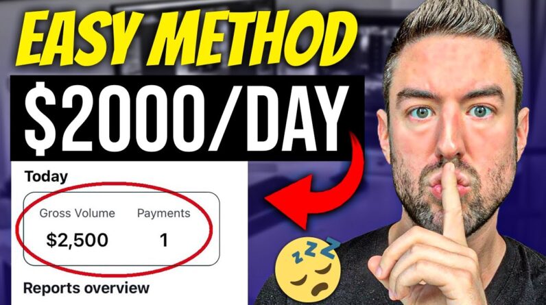 SHOCKINGLY Easy $2000/DAY Method By Copy & Pasting | Affiliate Marketing 2022
