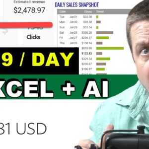 $1,419 Per Day - Chat GPT + Excel!