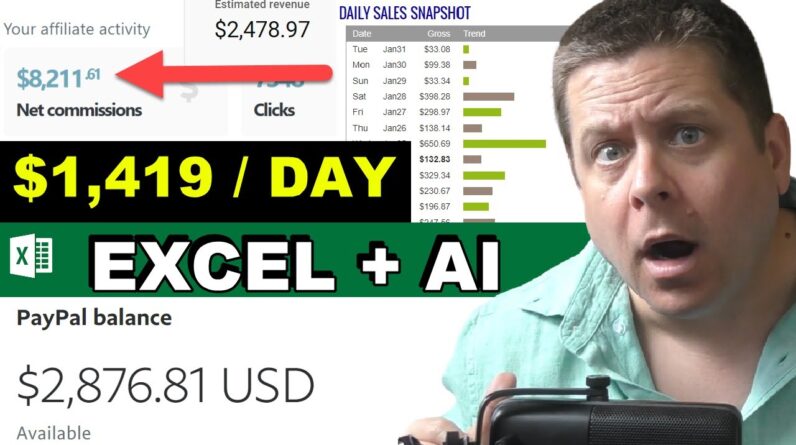 $1,419 Per Day - Chat GPT + Excel!