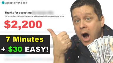Turn $30.17 To $2,200 - Easiest Side Hustle Ever With Proof