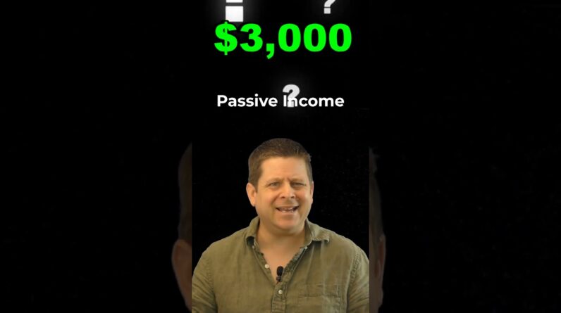 $3,000 A Month Passive Income - EASY! #shorts