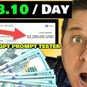 $788.10 A Day Testing Ai Prompts [Easy ChatGPT Side Hustle]