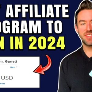 BEST Affiliate Program to Join For Beginners! (100% AUTOPILOT 2024)