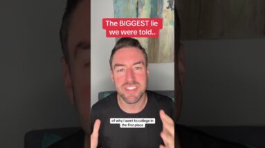 We've been fed a MASSIVE lie! #workfromhome #onlineopportunity #sidehustle #financialfreedom #quickm