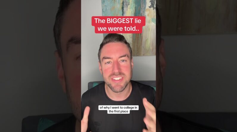 We've been fed a MASSIVE lie! #workfromhome #onlineopportunity #sidehustle #financialfreedom #quickm