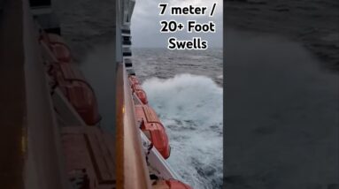 Cruise ship slams into huge waves in a CRAZY storm off the coast of Alaska! #nomadcruise