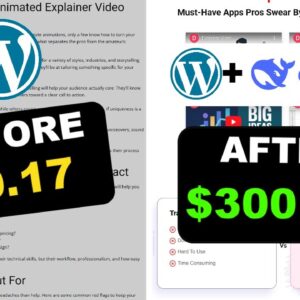 $300 A Day With Wordpress And Deepseek Ai - FULL Tutorial!