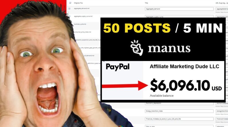 Making Money Online Just Got Easier - Manus + My Secret Plugin :)