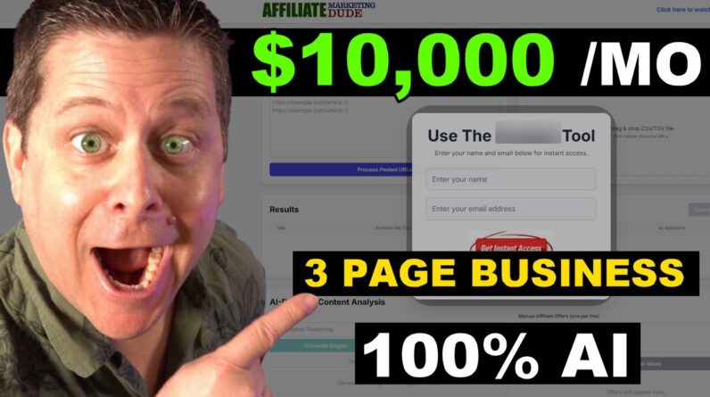 $300 Day With A Three Page Ai Business - REAL Method