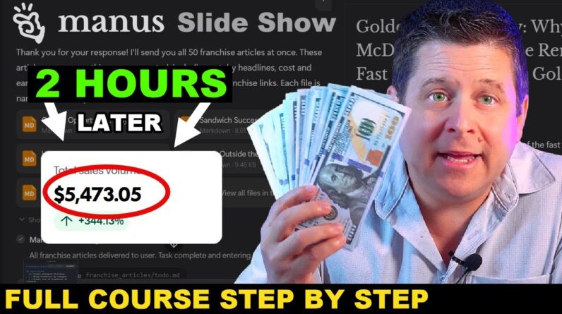 I Used Ai To Copy My $1.2M Business - It Worked - Secret Manus Feature!