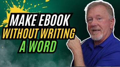 How I Made an E-Book Without Typing a Single Word!