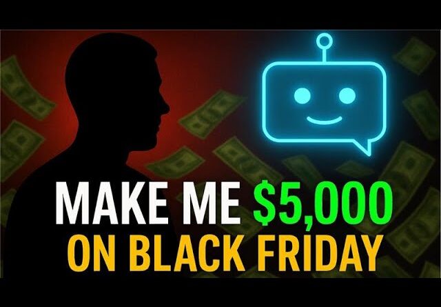 I Asked Chatgpt To Make Me Money On Black Friday...