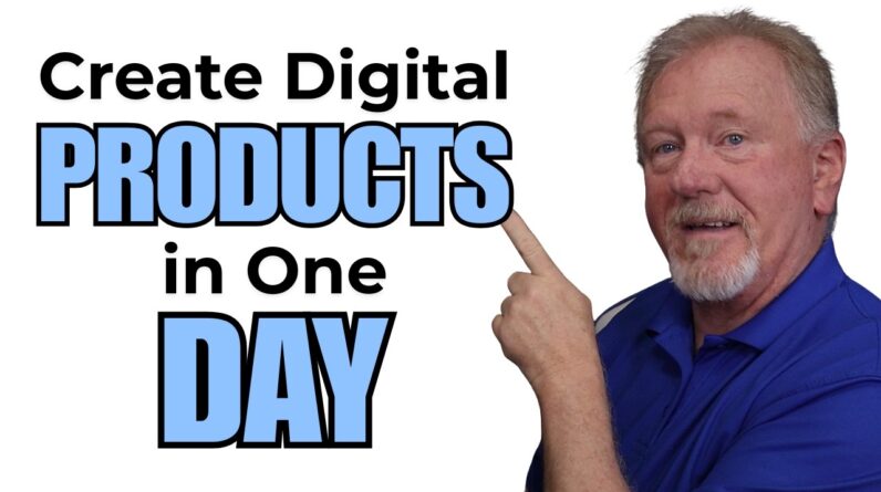 How to Create Digital Products in Only One Day