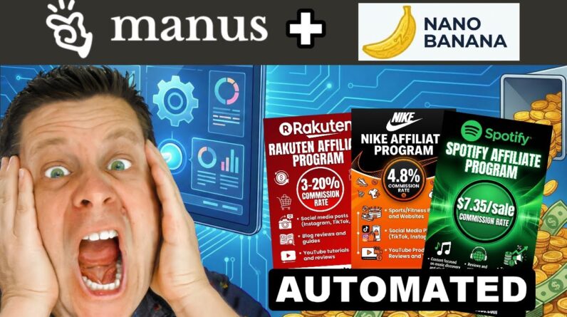 NEW Manus AI With Nano Banana = Free Traffic Money Making Strategy!