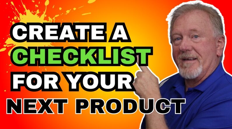 Quickly Create a Checklist As Part of Your Product Pack