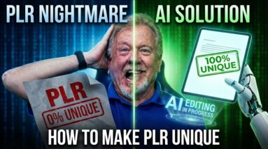 How To Edit PLR To Make It Unique