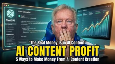This Is Where The Real Money Is in AI Content - 5 Ways to Make Money From AI Content Creation