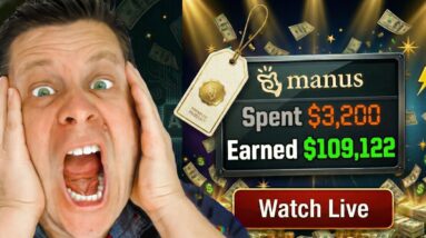 Using Manus Ai Till I Make $1,000,000 - Work With Marcus Live!