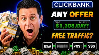 Getting Traffic To ANY Clickbank Offer Free - Full Affiliate Walkthru!